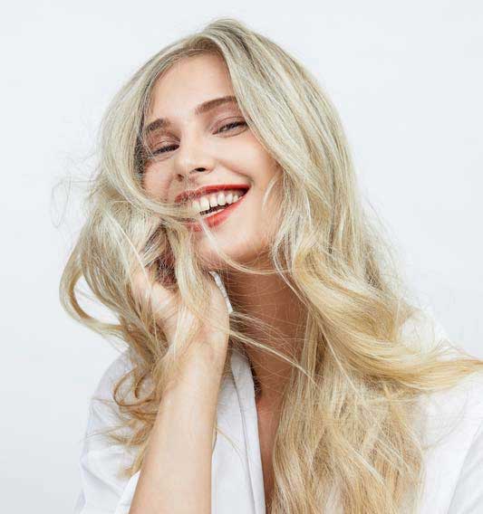 Blonde highlights hair colour