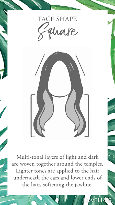 Square face hair styling